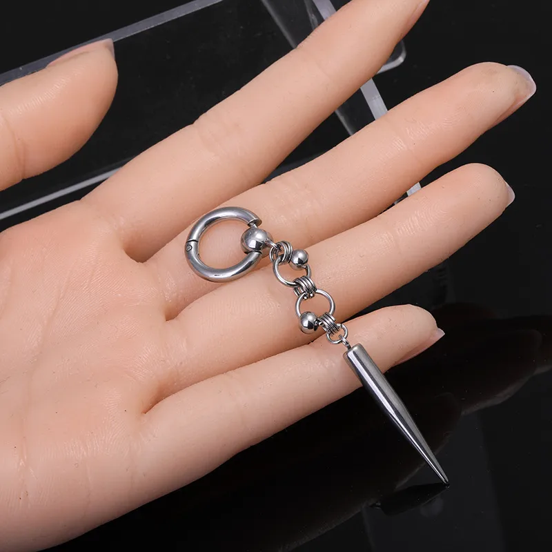1 Piece Solid Color Retro Modern Style 304 Stainless Steel Pig Plating Drop Earrings display picture 6