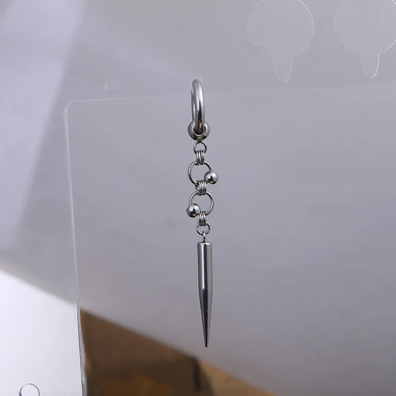 1 Piece Solid Color Retro Modern Style 304 Stainless Steel Pig Plating Drop Earrings display picture 2