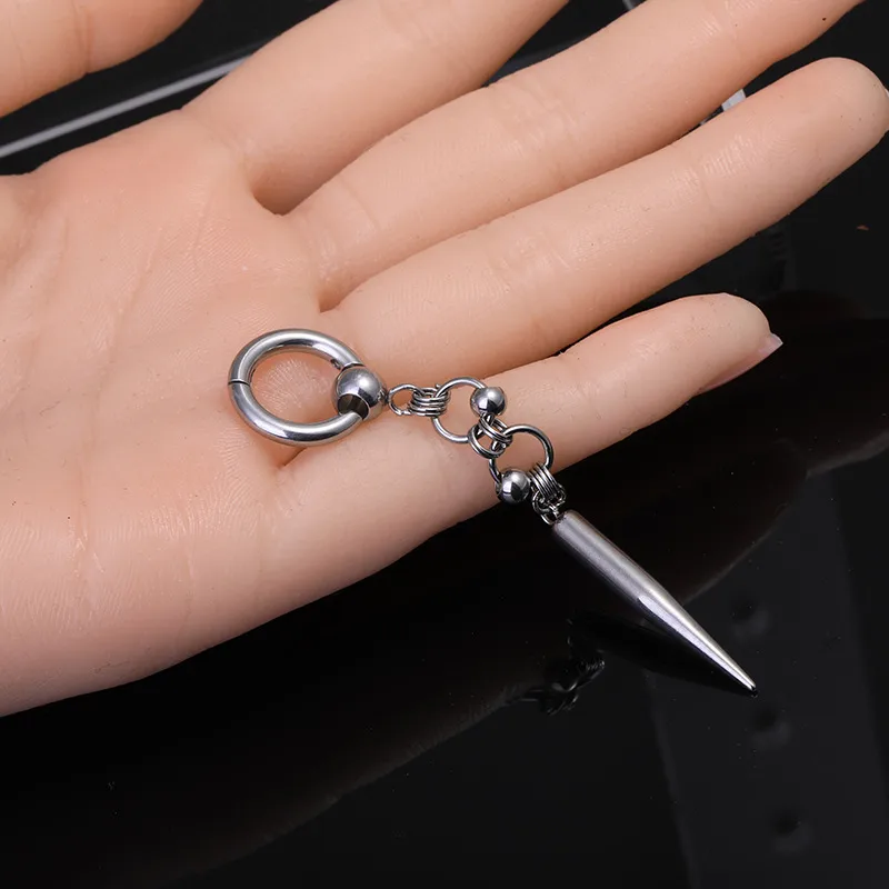 1 Piece Solid Color Retro Modern Style 304 Stainless Steel Pig Plating Drop Earrings display picture 4