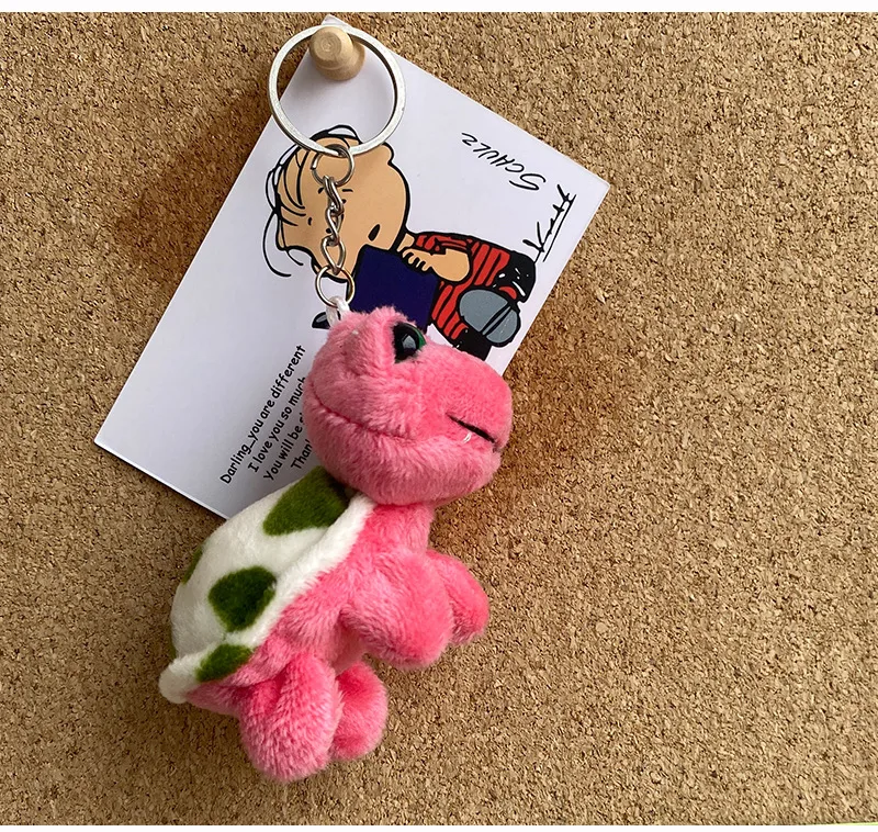 Cute Plush Animal Unisex Bag Pendant Keychain display picture 4