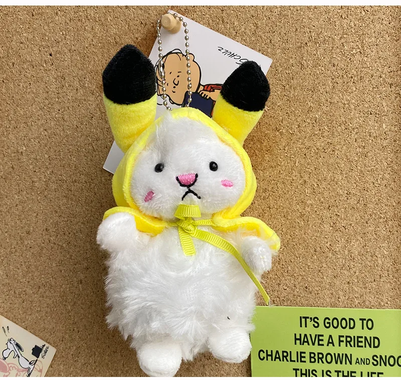 Cute Plush Animal Unisex Bag Pendant Keychain display picture 3