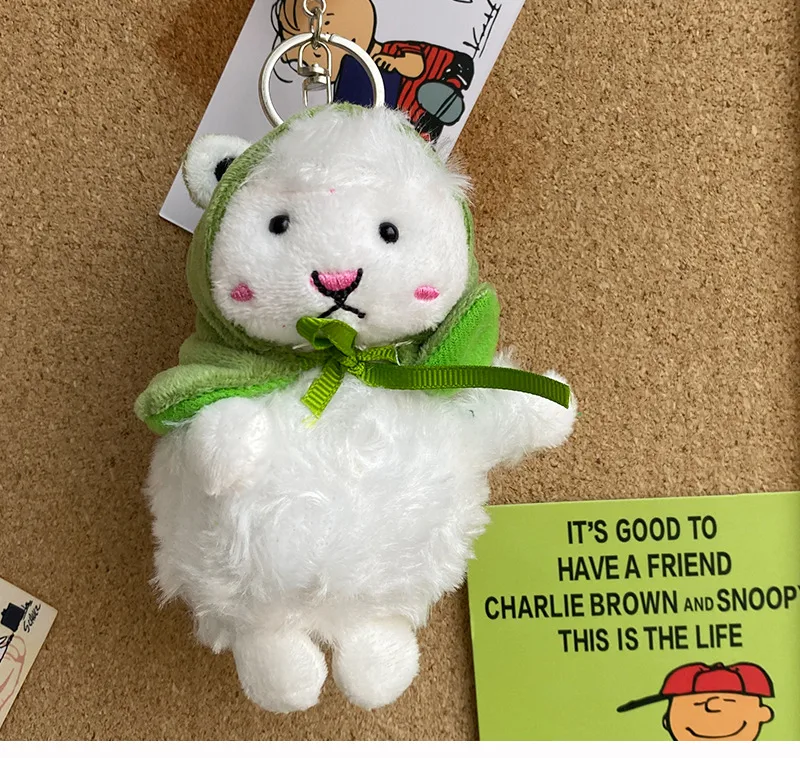 Cute Plush Animal Unisex Bag Pendant Keychain display picture 4