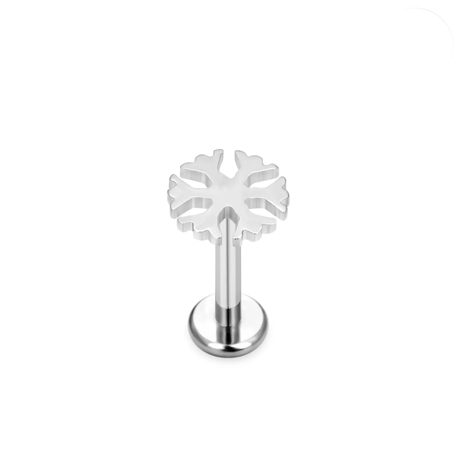 1 Piece Titanium Alloy Modern Style Classic Style Commute Butterfly Snowflake Carving Lip Rings Ear Cartilage Rings & Studs display picture 3