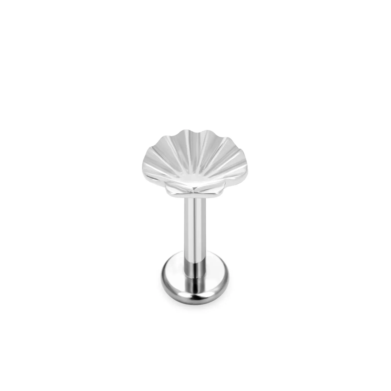 1 Piece Titanium Alloy Modern Style Classic Style Commute Butterfly Snowflake Carving Lip Rings Ear Cartilage Rings & Studs display picture 4