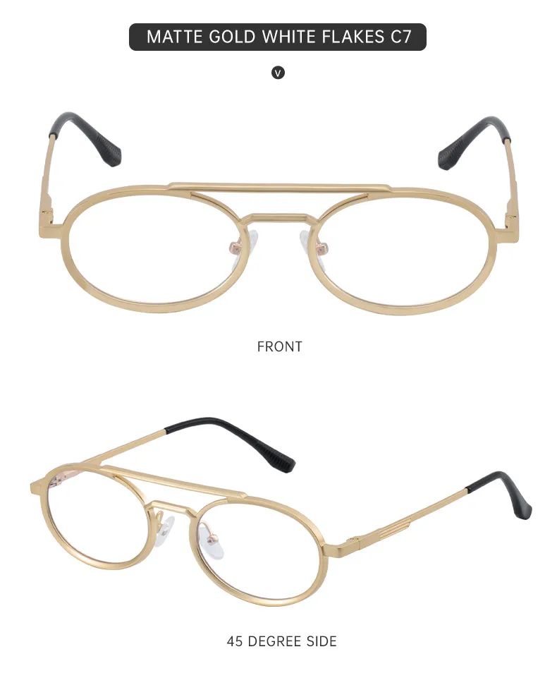 Cadre Rond Vacances Punk Pc Verres Teintés Dégradés Plein Cadre Hommes De Lunettes De Soleil display picture 2