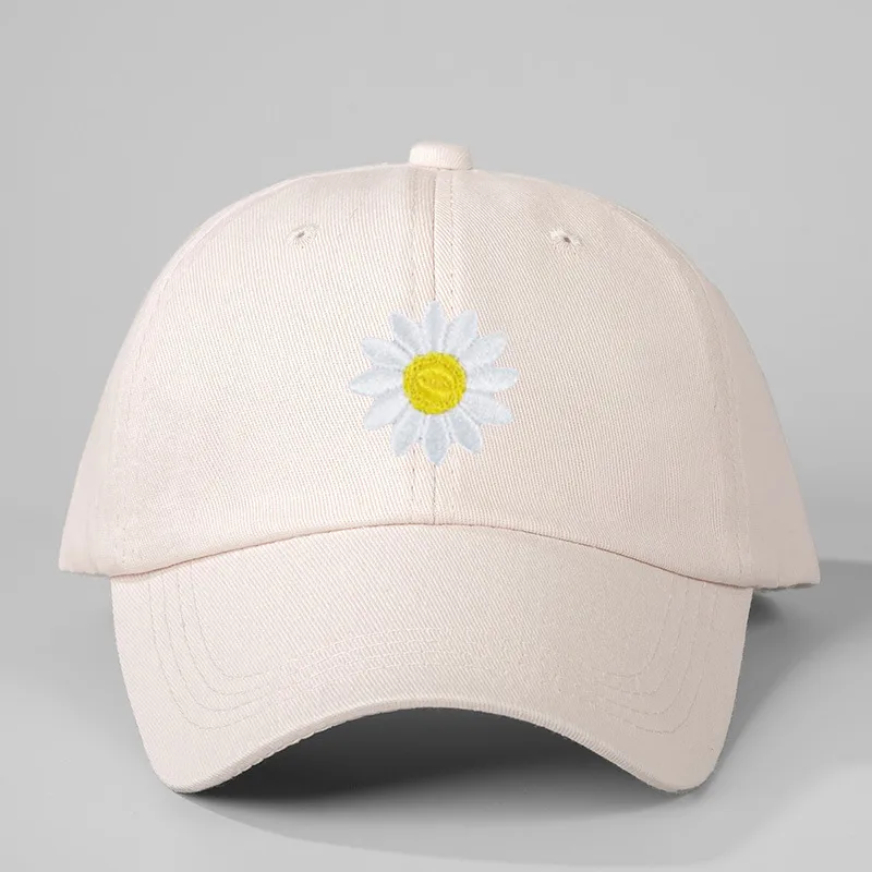 Women's Flower Curved Eaves Embroidery Casual Simple Style Streetwear Baseball Cap display picture 2