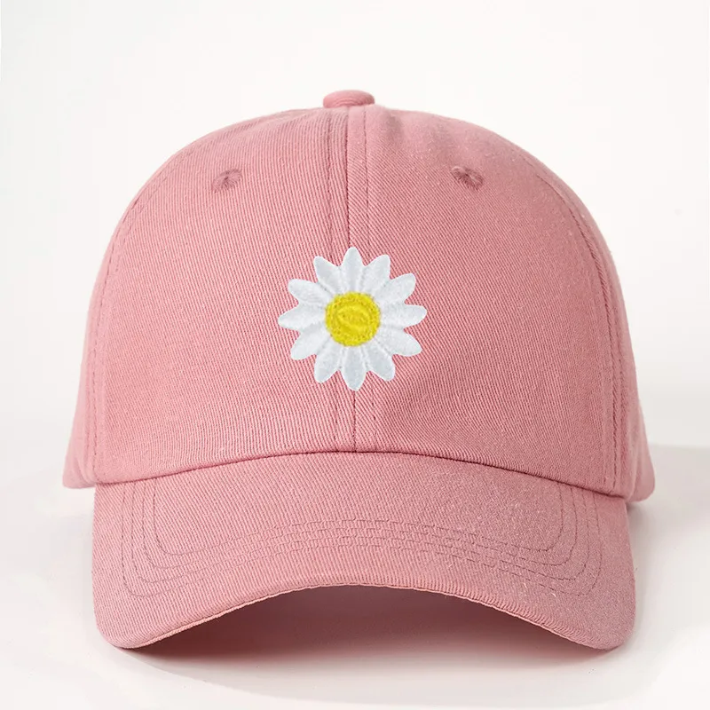 Women's Flower Curved Eaves Embroidery Casual Simple Style Streetwear Baseball Cap display picture 3