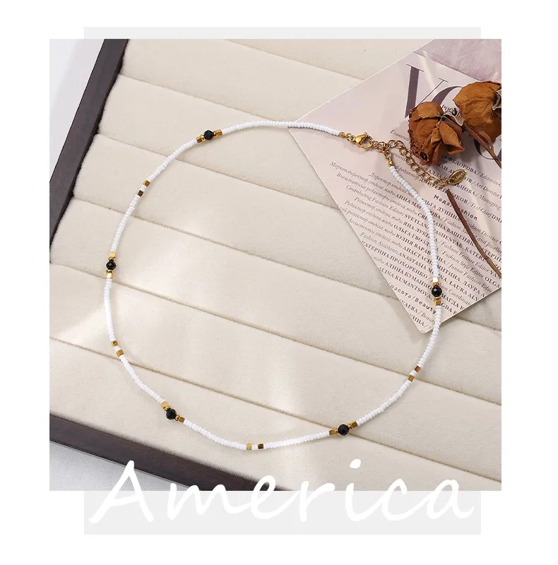 Perle Glamour Luxueux Reine Acier Inoxydable 304 Collier De Gros display picture 4