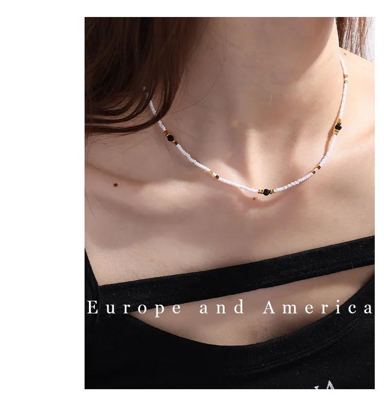 Perle Glamour Luxueux Reine Acier Inoxydable 304 Collier De Gros display picture 5