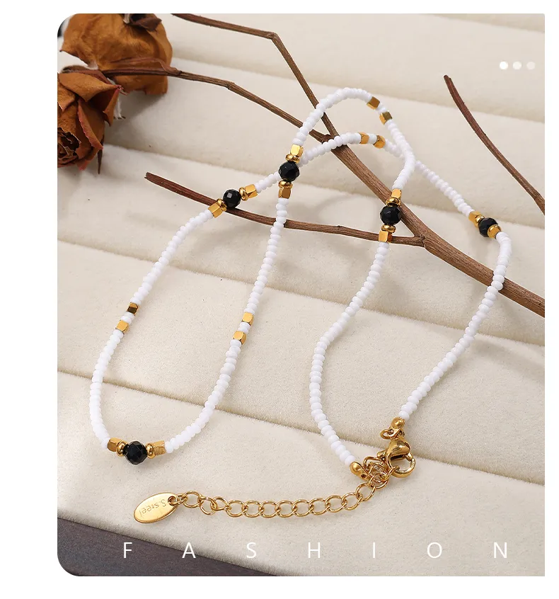 Perle Glamour Luxueux Reine Acier Inoxydable 304 Collier De Gros display picture 2