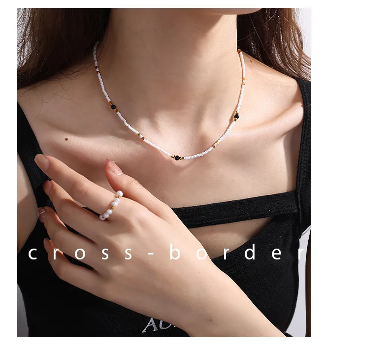 Perle Glamour Luxueux Reine Acier Inoxydable 304 Collier De Gros display picture 7