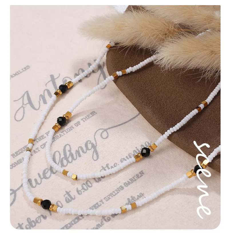 Perle Glamour Luxueux Reine Acier Inoxydable 304 Collier De Gros display picture 3