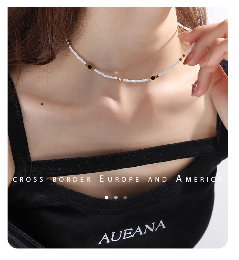 Perle Glamour Luxueux Reine Acier Inoxydable 304 Collier De Gros display picture 8