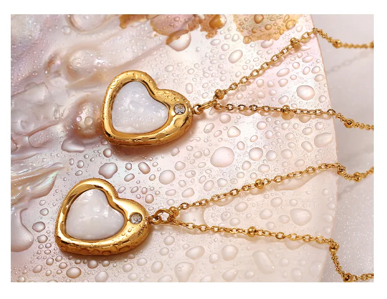 Heart Shape Elegant Glam Luxurious 304 Stainless Steel Pendant Necklace Lobster Trigger Clasp Closure display picture 6