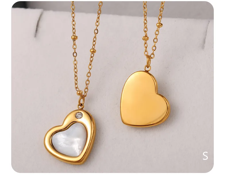Heart Shape Elegant Glam Luxurious 304 Stainless Steel Pendant Necklace Lobster Trigger Clasp Closure display picture 1