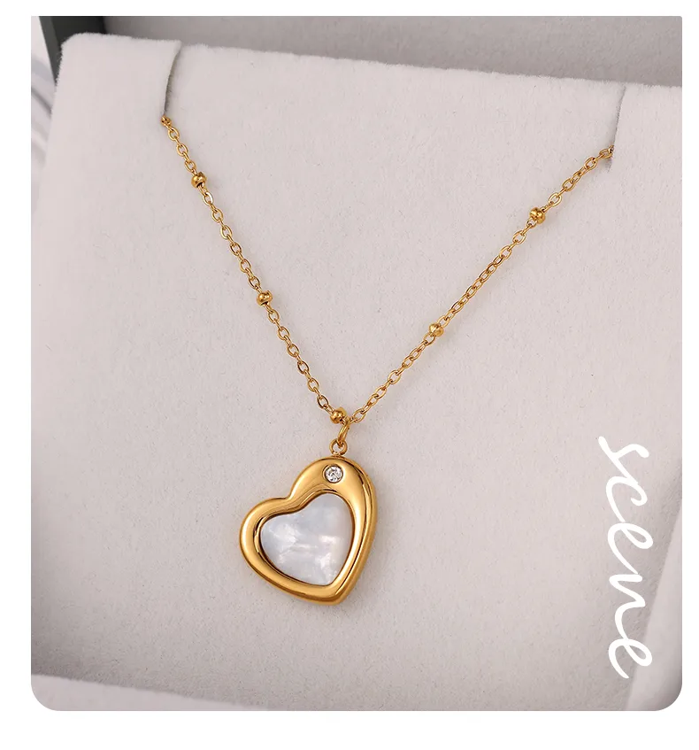 Heart Shape Elegant Glam Luxurious 304 Stainless Steel Pendant Necklace Lobster Trigger Clasp Closure display picture 9