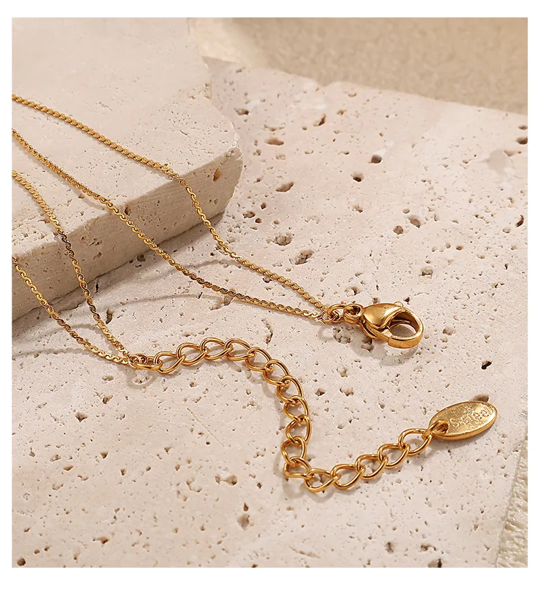 Round Glam Luxurious Queen 304 Stainless Steel Pendant Necklace Lobster Trigger Clasp Closure display picture 7