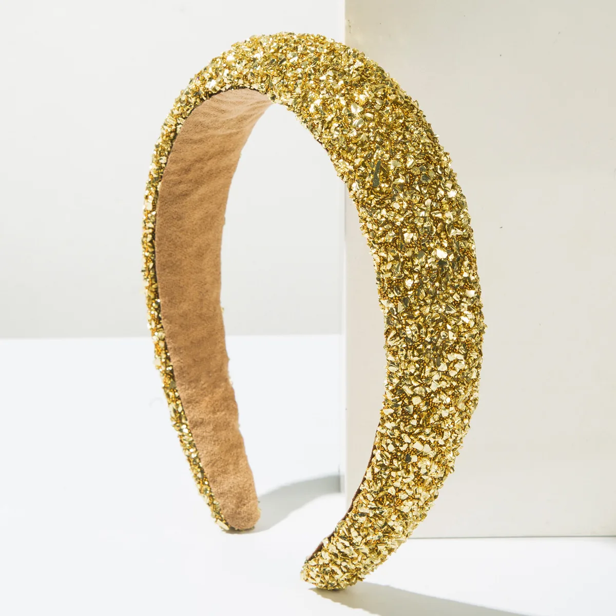 Women's Solid Color Modern Style Shiny Cloth Hair Band display picture 3