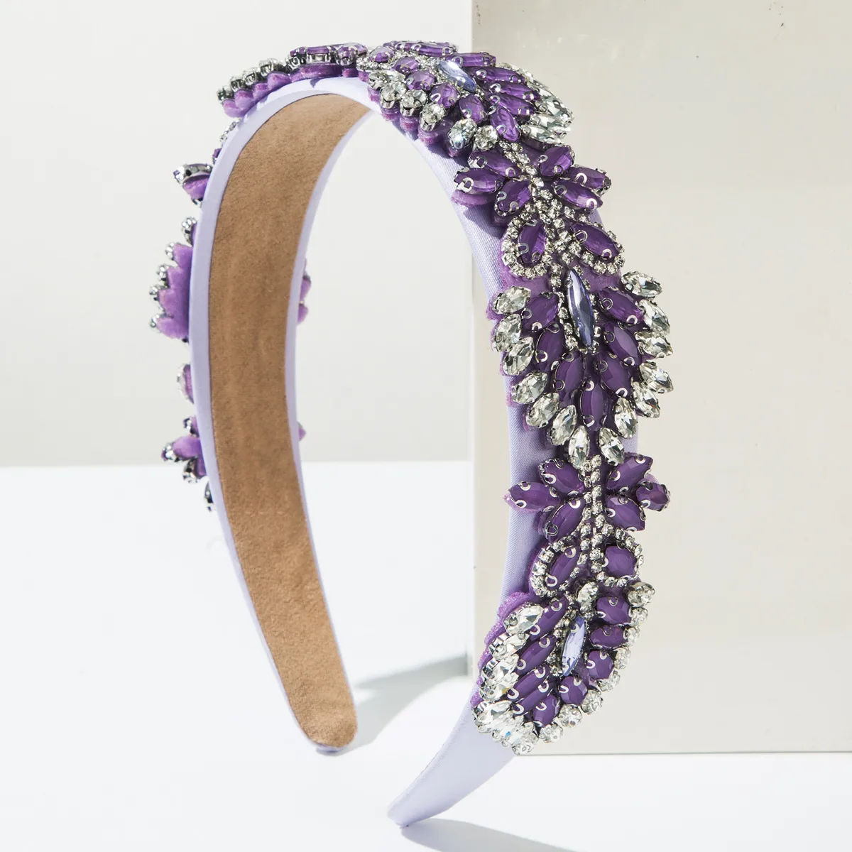 Women's Leaves Modern Style Simple Style Cloth Glass Hair Band display picture 4