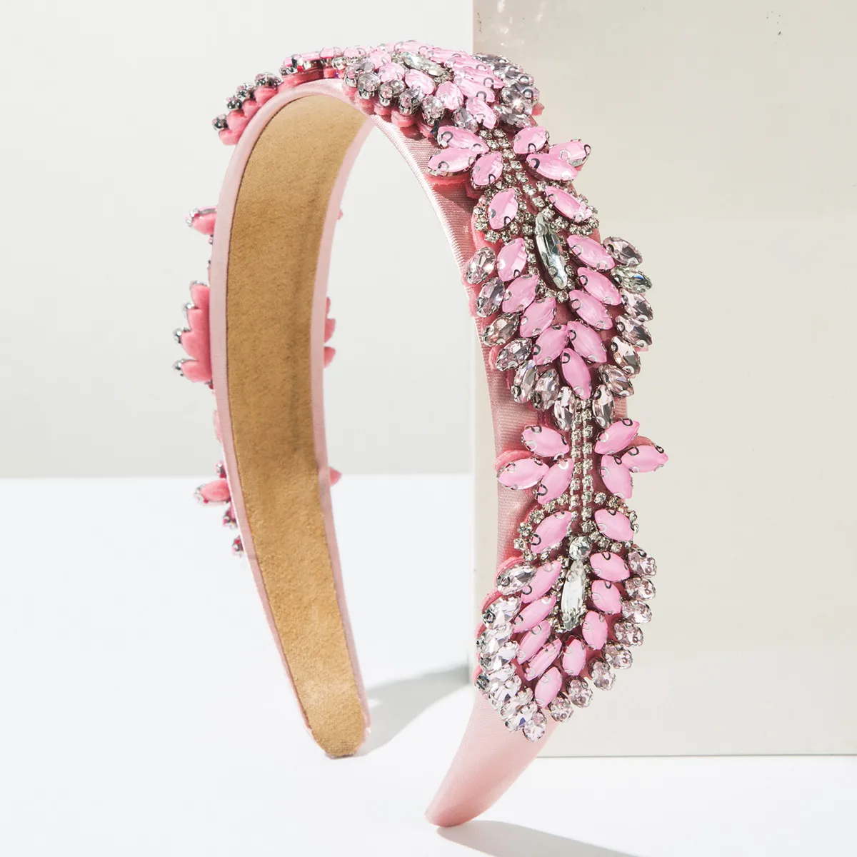 Women's Leaves Modern Style Simple Style Cloth Glass Hair Band display picture 5