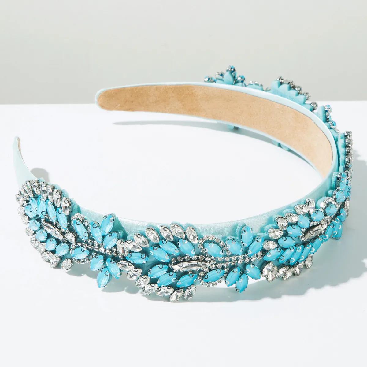 Women's Leaves Modern Style Simple Style Cloth Glass Hair Band display picture 6