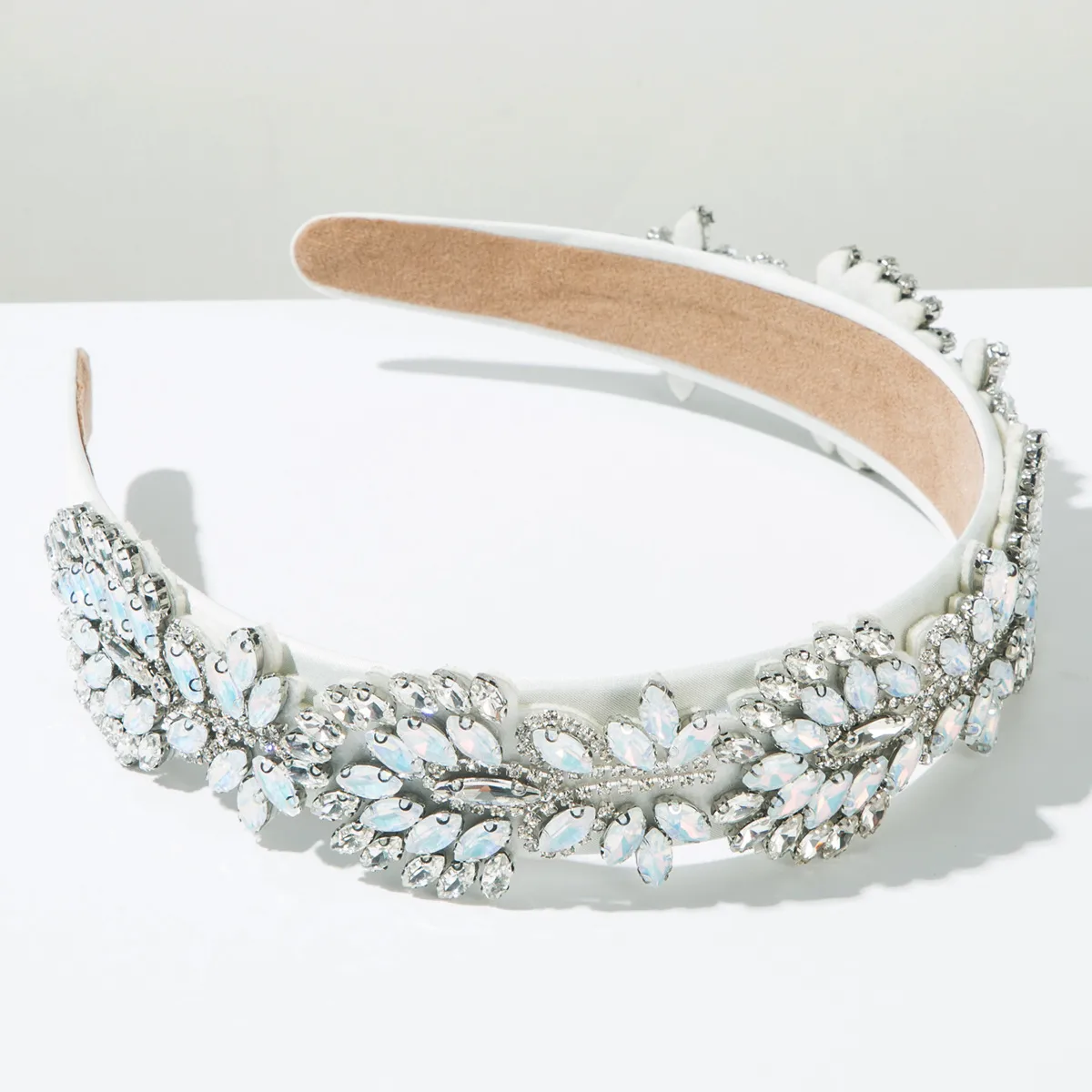 Women's Leaves Modern Style Simple Style Cloth Glass Hair Band display picture 7