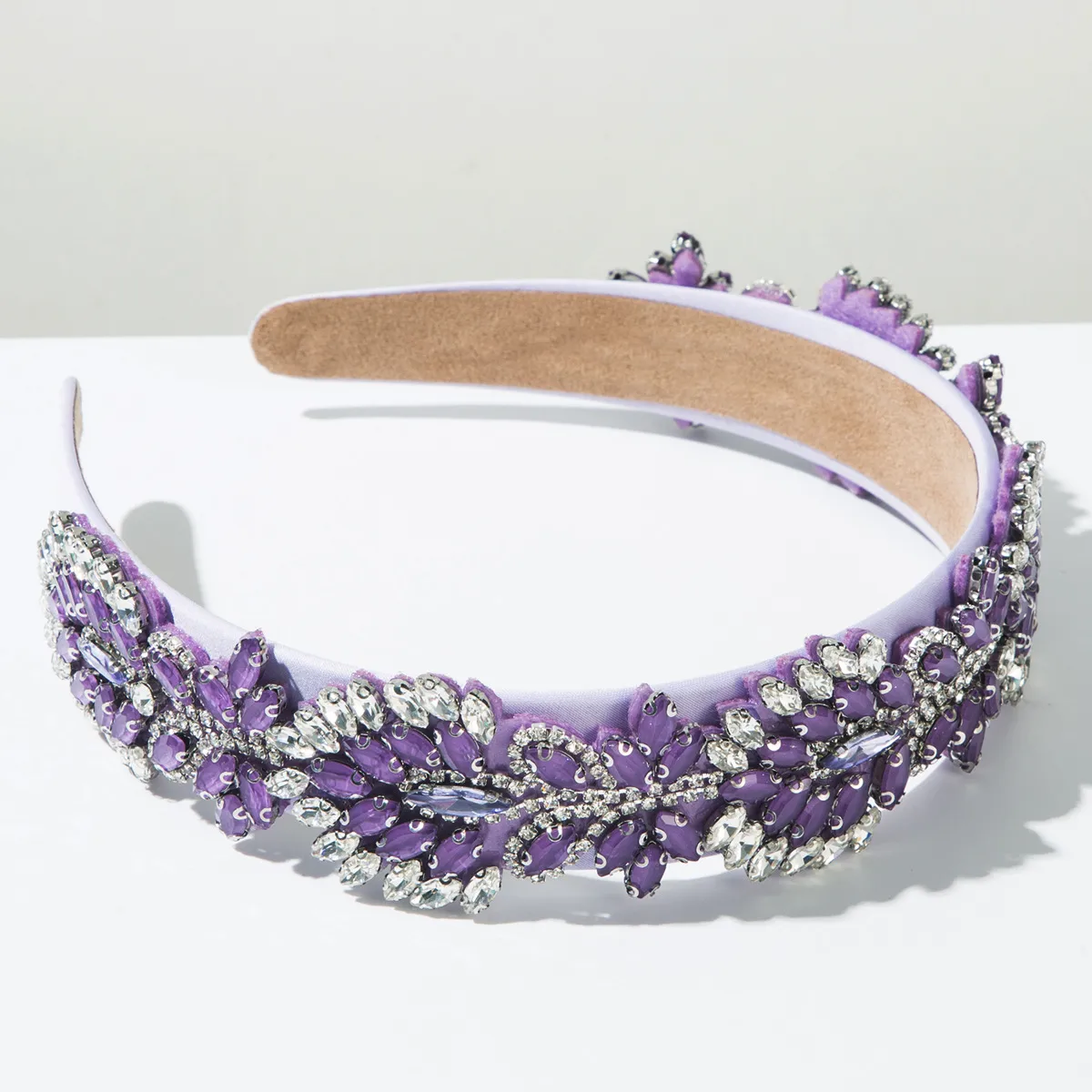 Women's Leaves Modern Style Simple Style Cloth Glass Hair Band display picture 8