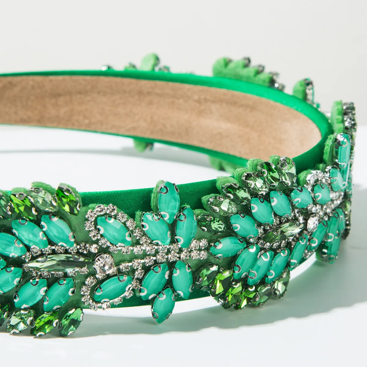 Women's Leaves Modern Style Simple Style Cloth Glass Hair Band display picture 10