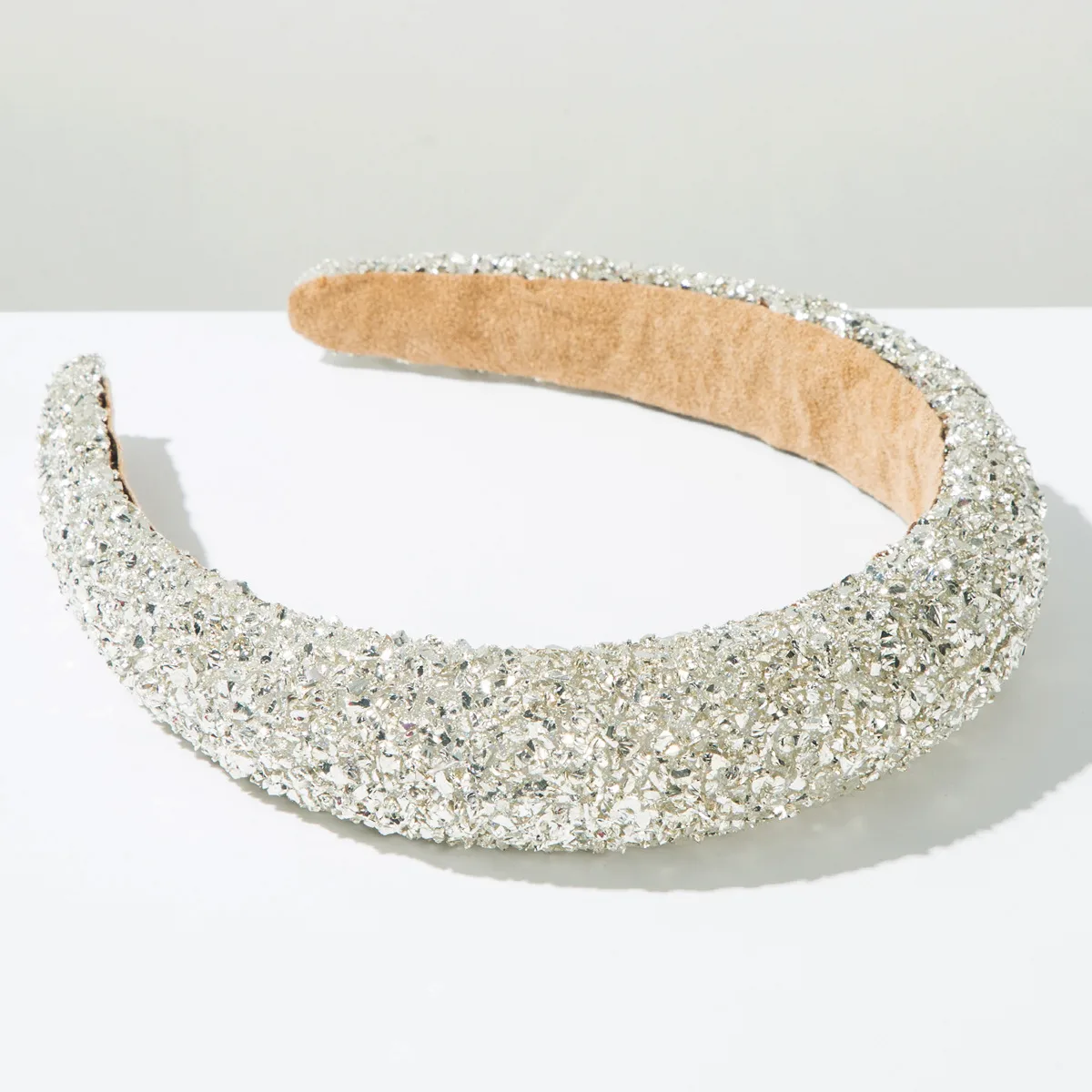 Women's Solid Color Modern Style Shiny Cloth Hair Band display picture 5