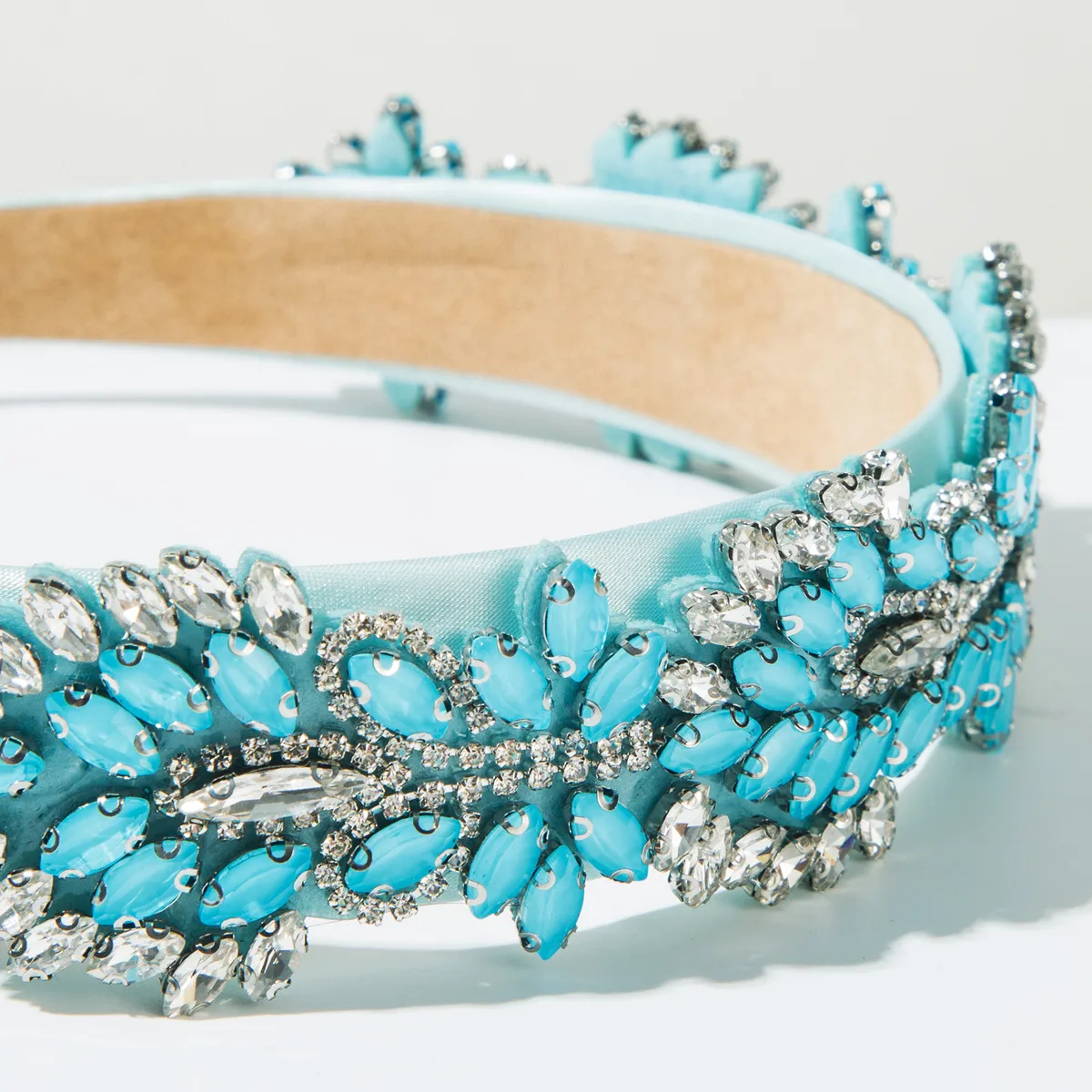 Women's Leaves Modern Style Simple Style Cloth Glass Hair Band display picture 11
