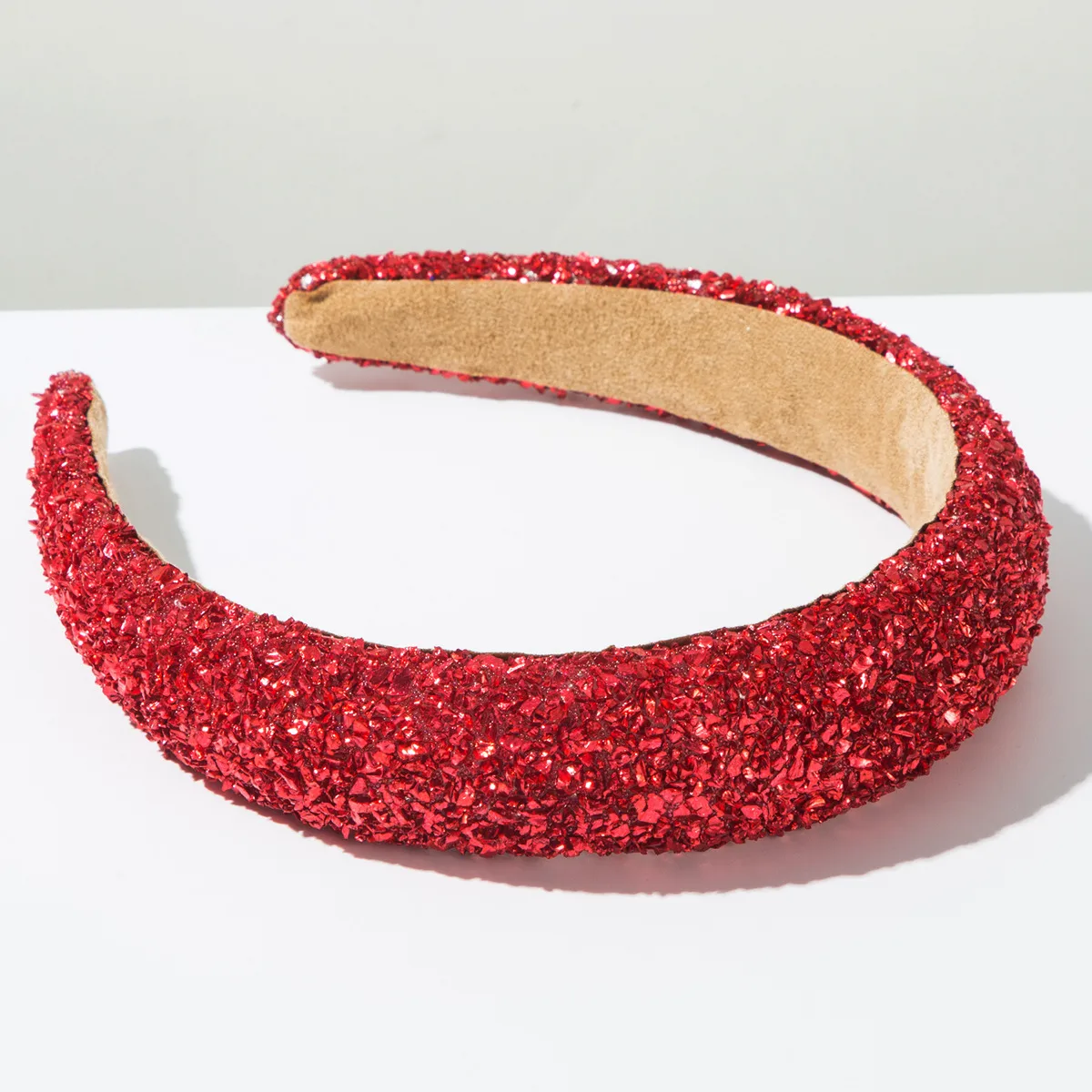 Women's Solid Color Modern Style Shiny Cloth Hair Band display picture 6