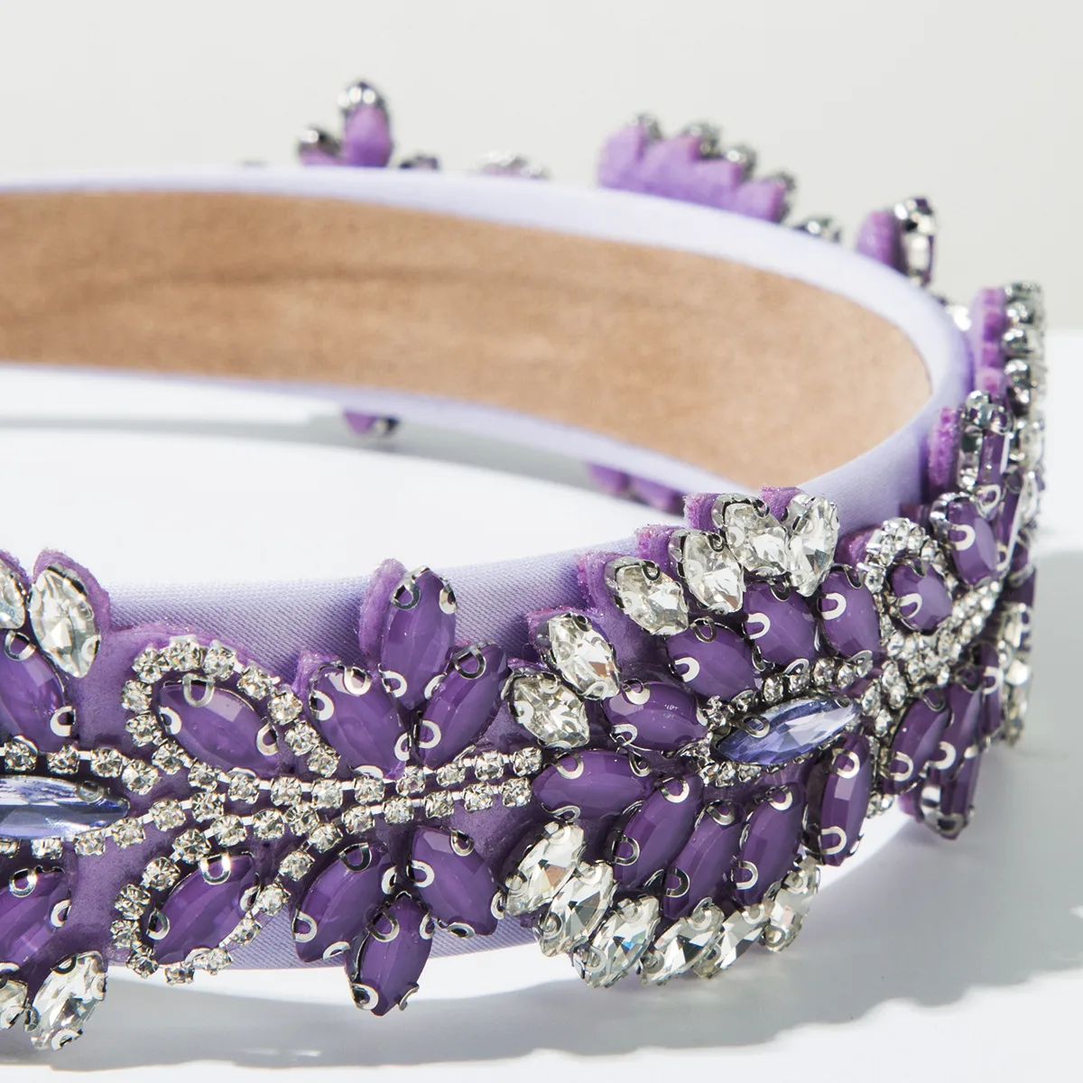 Women's Leaves Modern Style Simple Style Cloth Glass Hair Band display picture 13