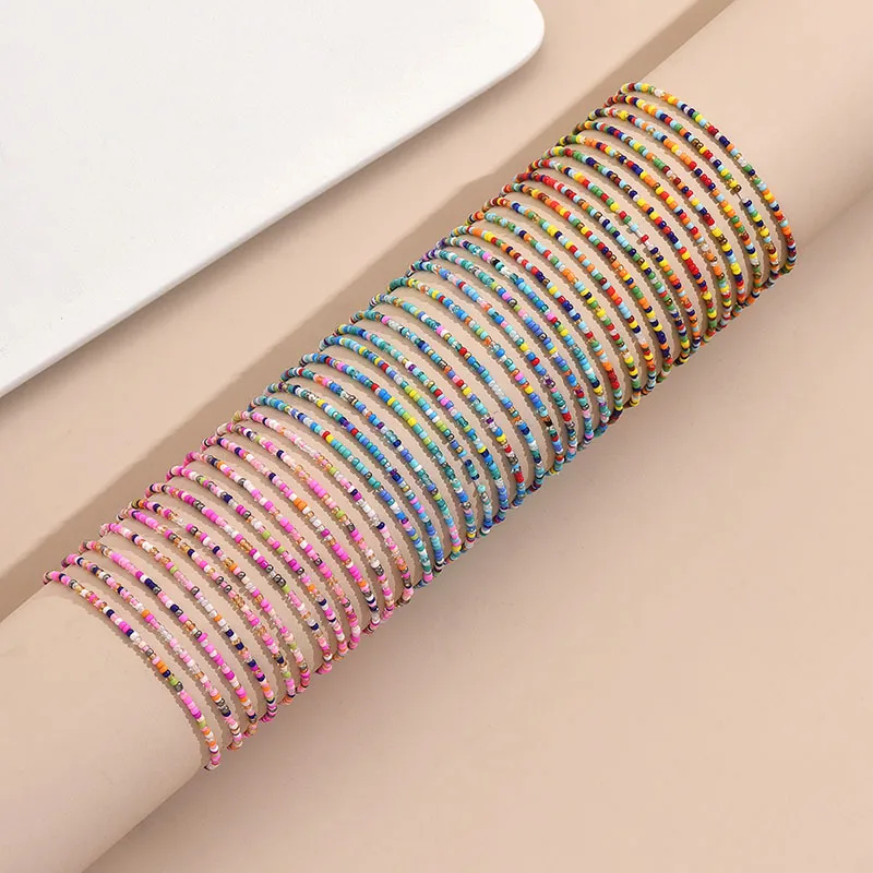 Perle De Rocaille Style Moderne Style Simple Rond Bracelet De Cheville display picture 7