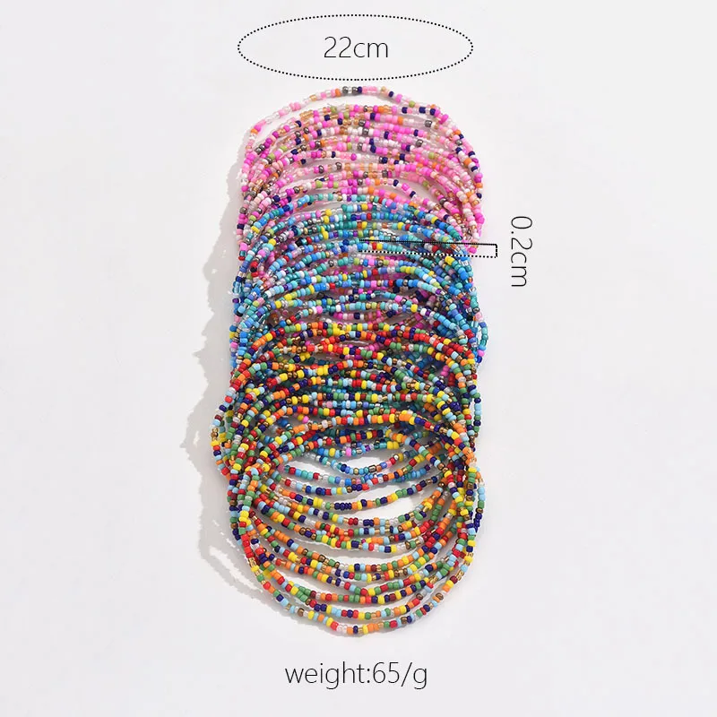 Seed Bead Modern Style Simple Style Round Anklet display picture 2