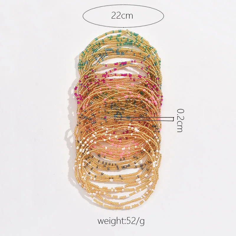 Glass Glass Modern Style Simple Style Round Anklet display picture 2