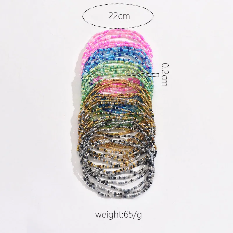 Seed Bead Simple Style Round Anklet display picture 2