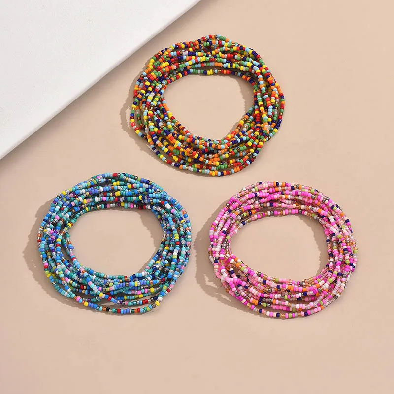 Perle De Rocaille Style Moderne Style Simple Rond Bracelet De Cheville display picture 4