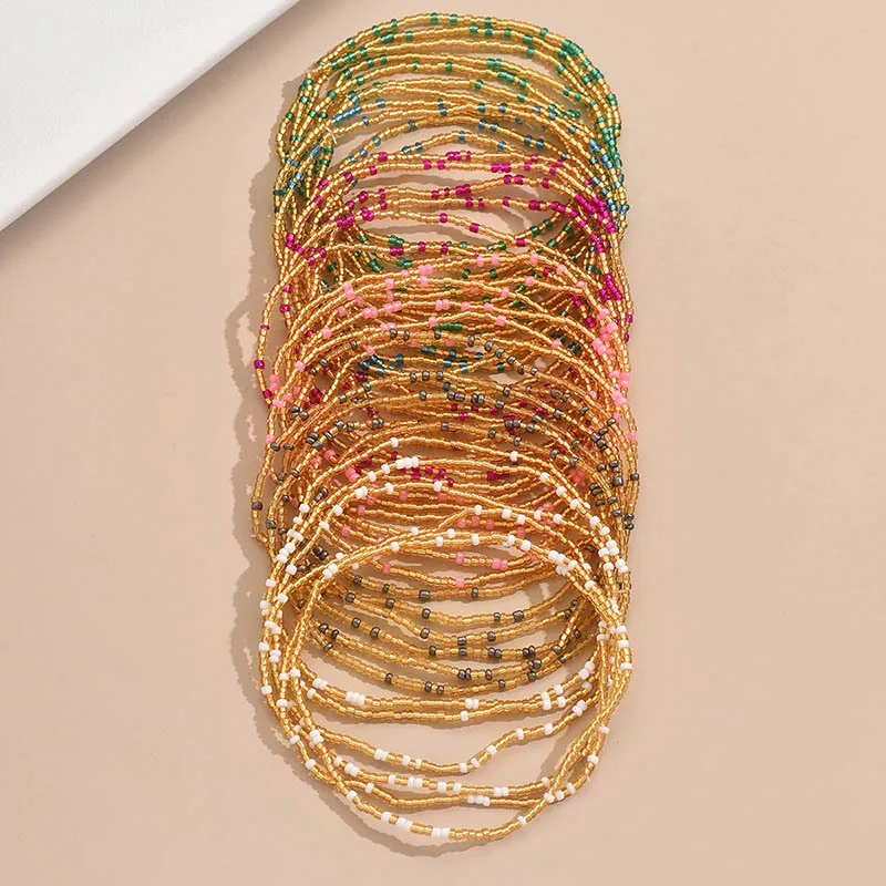 Glass Glass Modern Style Simple Style Round Anklet display picture 6