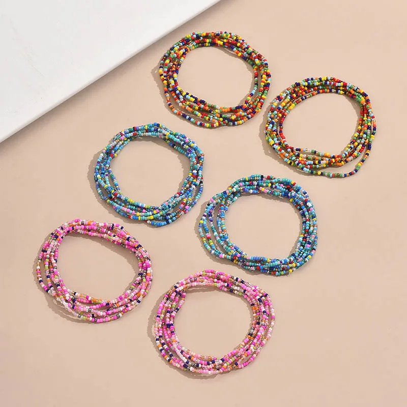 Perle De Rocaille Style Moderne Style Simple Rond Bracelet De Cheville display picture 5