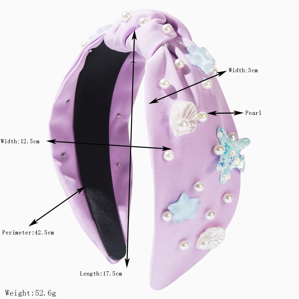 Women's Starfish Classical Classic Style Cloth Hair Band display picture 1