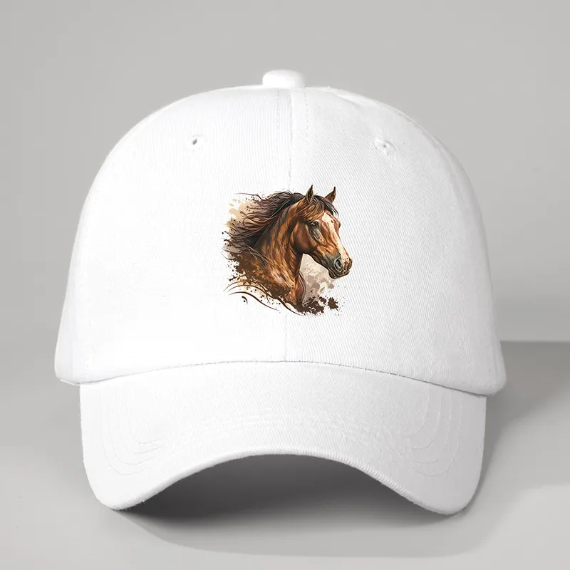Unisex Horse Curved Eaves Embroidery Casual Simple Style Streetwear Baseball Cap display picture 6