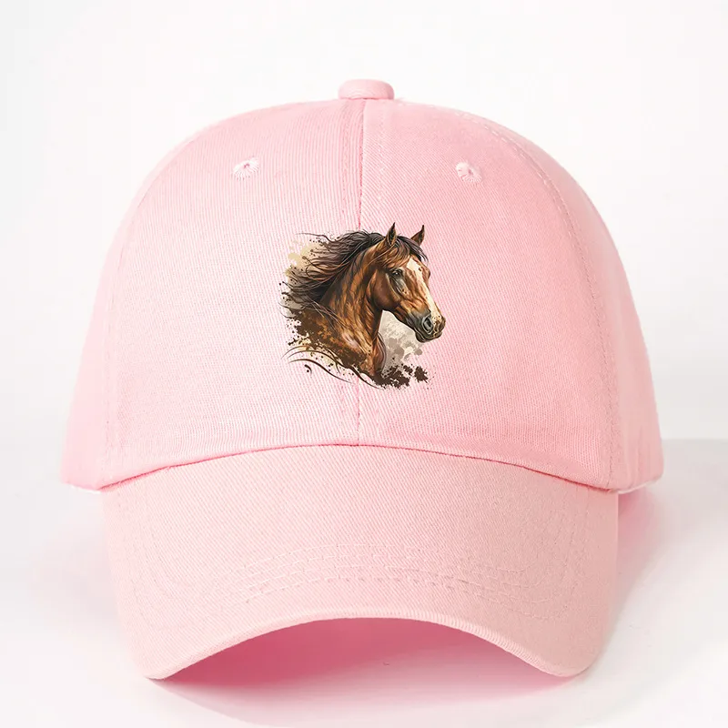 Unisex Horse Curved Eaves Embroidery Casual Simple Style Streetwear Baseball Cap display picture 3