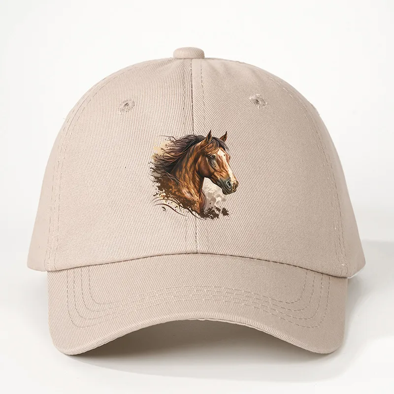 Unisexo Caballo Aleros Curvos Bordado Casual Estilo Simple Ropa De Calle Gorra De Beisbol display picture 2