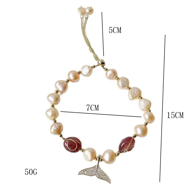 Queue De Poisson Sucré Commuer Alliage Bracelets De Gros display picture 2