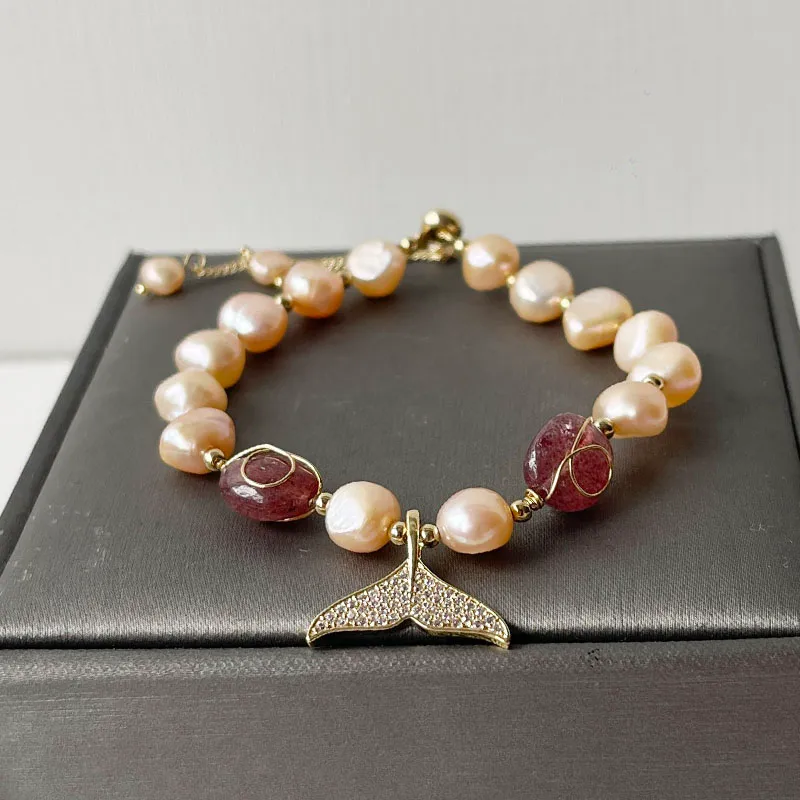 Queue De Poisson Sucré Commuer Alliage Bracelets De Gros display picture 10