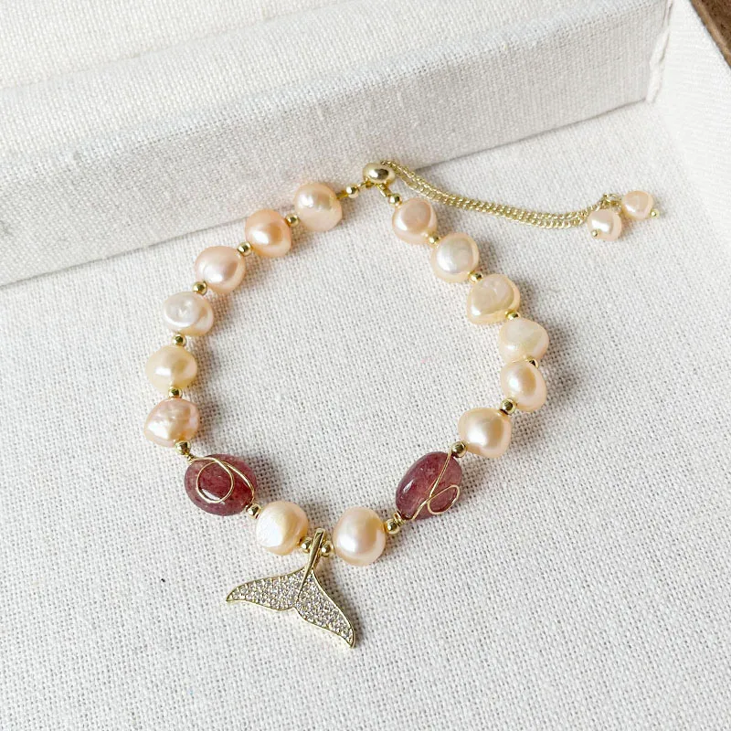 Cola De Pez Dulce Viajar Diariamente Aleación Pulsera Venta Al Por Mayor display picture 9