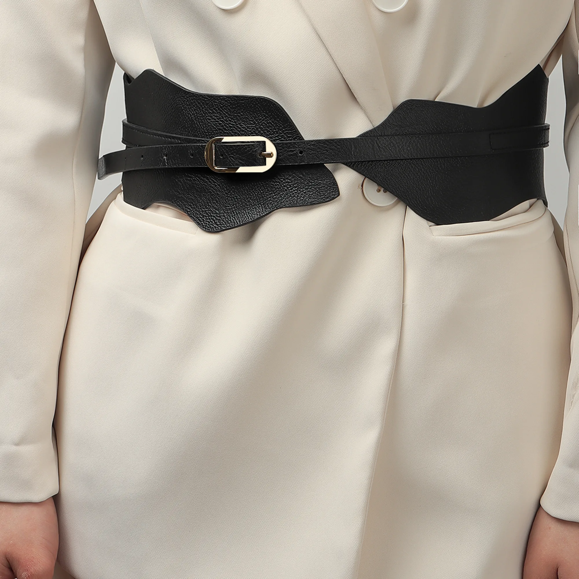 Women's Vintage Style Lady Simple Style Pu Pu Belt Buckle Leather Belts display picture 9