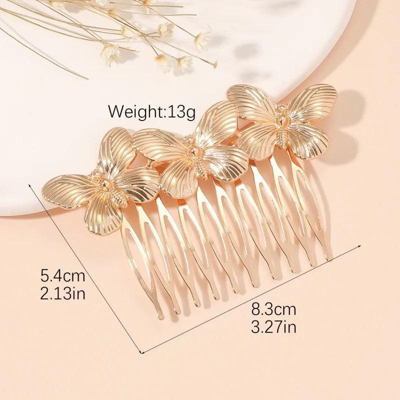 Women's Butterfly Elegant Alloy Insert Comb display picture 2