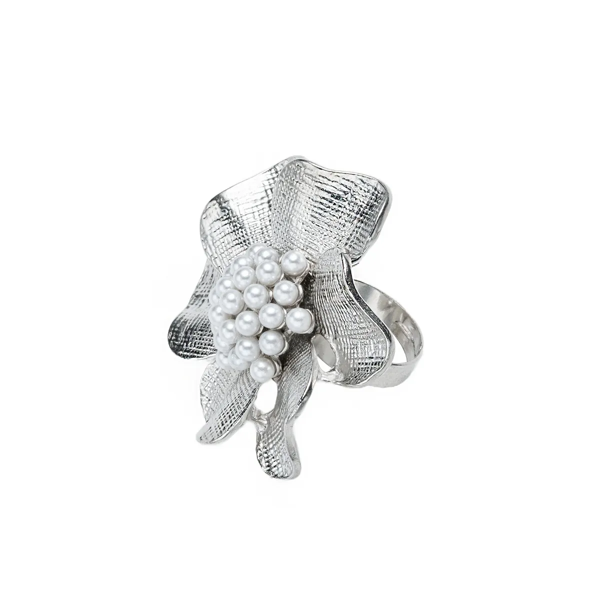 Elegant Classical Vintage Style Alloy Flower Women's Open Rings display picture 5