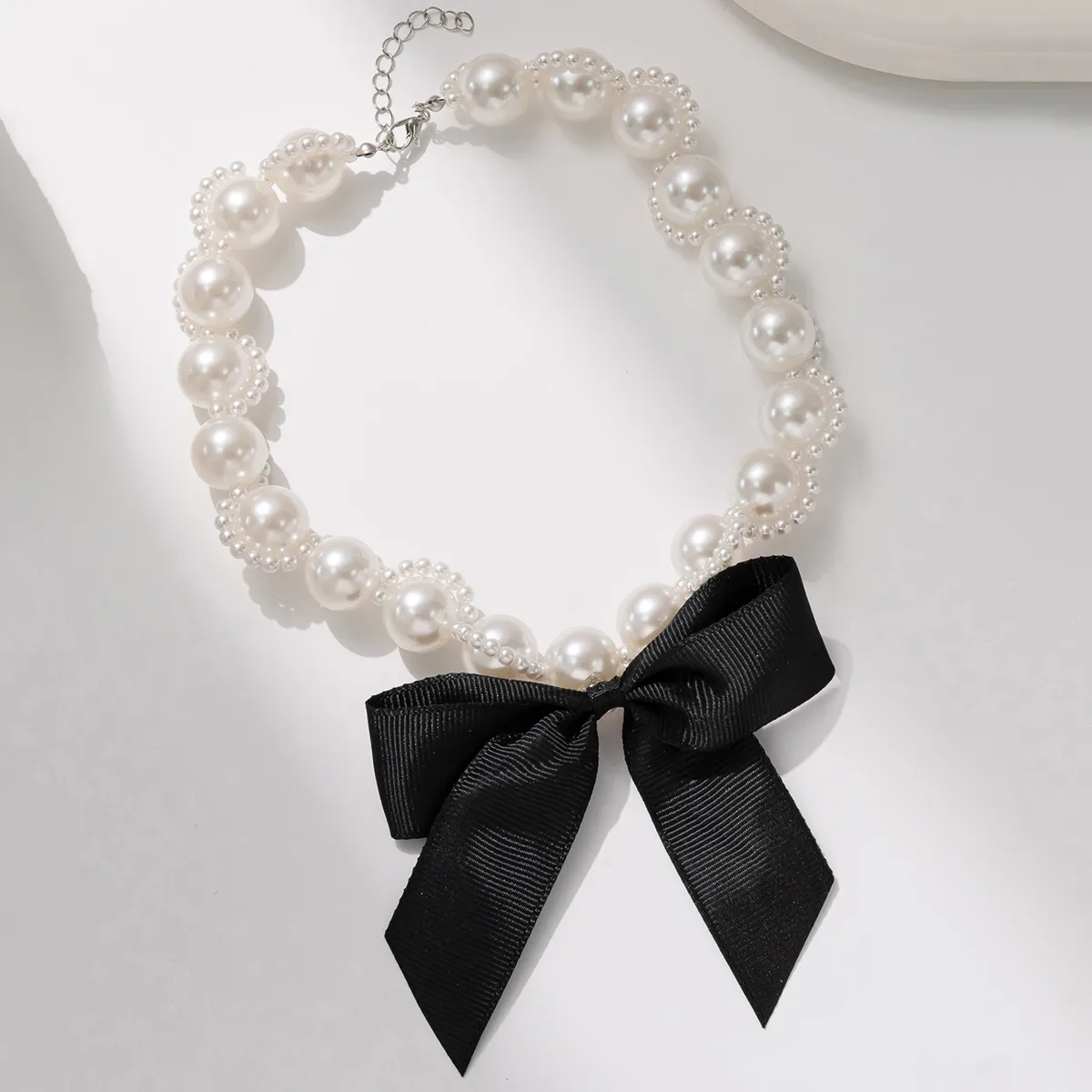 Bow Knot Princess Cute Shiny Baroque Pearls Necklace Wholesale display picture 4